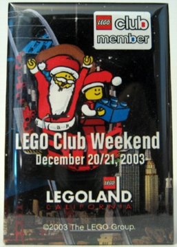 Pin, LEGOLAND California Holiday 2003