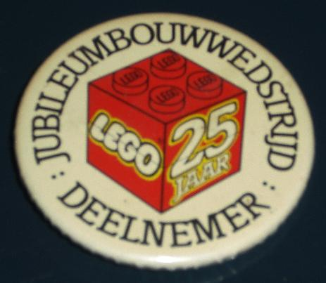 Pin, LEGO 25 Jaar, Jubileumbouwwedstrijd deelnemer