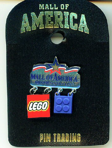 Pin, Mall of America Brick and Logo Dangle