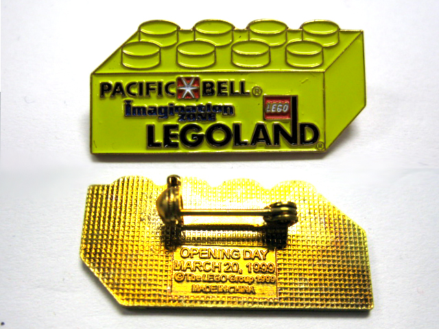 Pin, LEGOLAND California Grand Opening Pacific Bell Imagination Zone 2 x 4 Brick