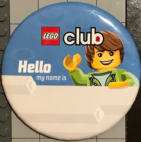 Pin, LEGO Club Hello my name is