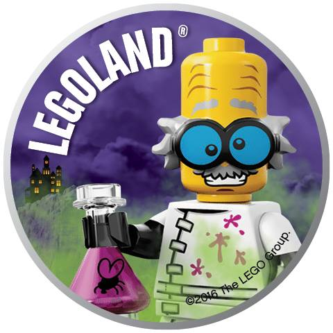 Pin, LEGOLAND Mad Scientist 2 Piece Badge