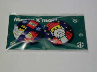 Pin, Santa round 2 piece set