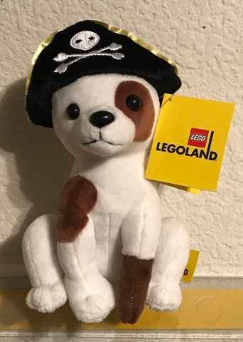 Pirate Dog Plush with Pirate Hat and Peg Leg