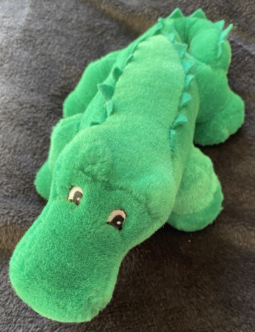 Crocodile Plush - Smooth Back, White Eyes