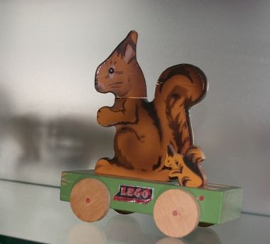 Wooden Pull-Along Squirrel