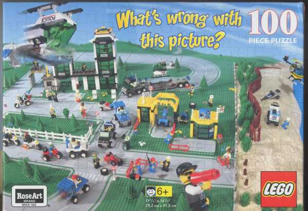 RoseArt 100 Pieces, What's wrong with this picture? Town Scene Puzzle