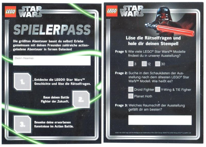 Star Wars Quiz Card (German)
