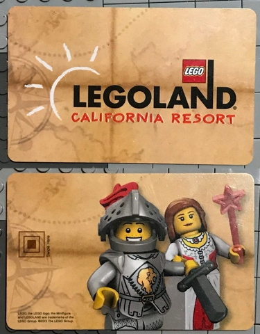Room Key Card, LEGOLAND California Resort, Knights