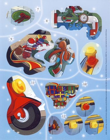 Sticker Sheet, LEGO City Advent book 2018, sheet 2
