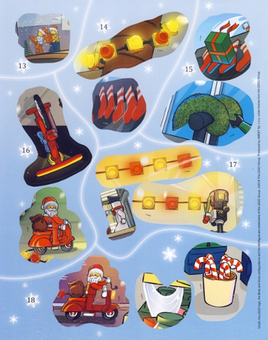 Sticker Sheet, LEGO City Advent book 2018, sheet 3