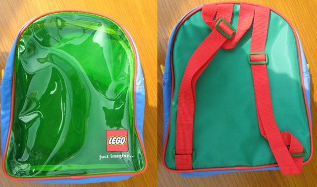 Backpack Multicolor with Transparent Front with LEGO Logo and Beading