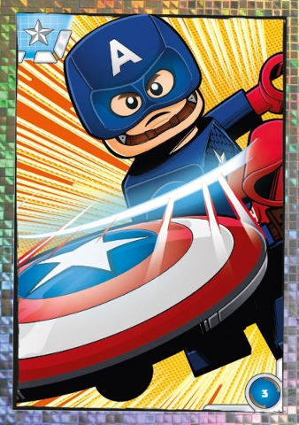 Avengers Trading Card Collection (German) Series 1 - # 3 Comic Captain America