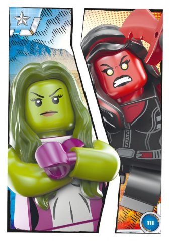 Avengers Trading Card Collection (German) Series 1 - # 111 She-Hulk vs. Red She-Hulk