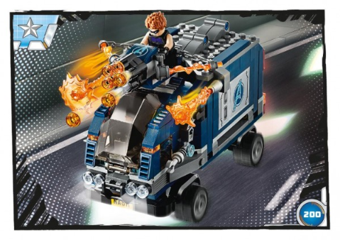 Avengers Trading Card Collection (German) Series 1 - # 200 Avengers Truck