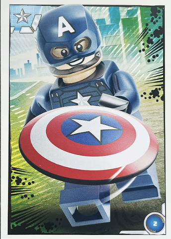 Avengers Trading Card Collection (English) Series 1 - # 2 Captain America
