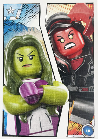 Avengers Trading Card Collection (English) Series 1 - # 111 She-Hulk vs Red She-Hulk