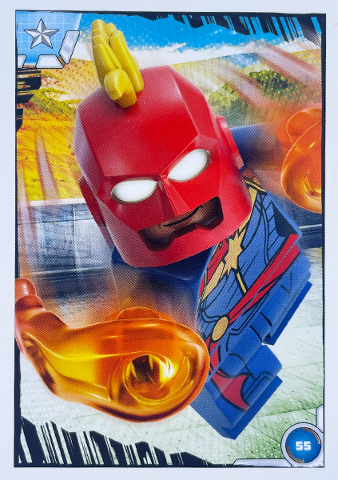Avengers Trading Card Collection (Polish) Series 1 - # 55 Kapitan Marvel