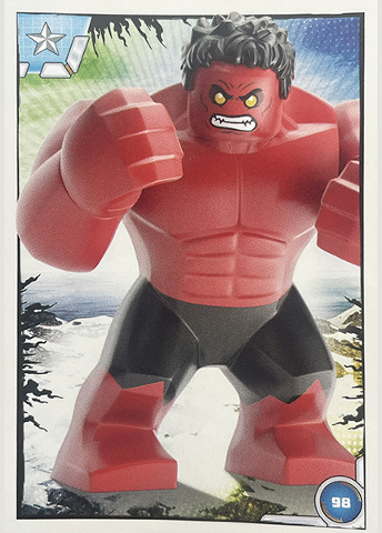 Avengers Trading Card Collection (Polish) Series 1 - # 98 Czerwony Hulk