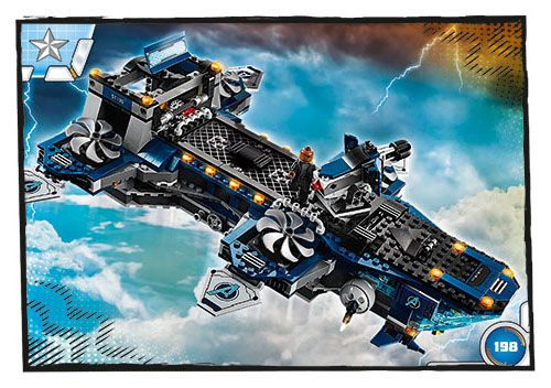 Avengers Trading Card Collection (Polish) Series 1 - # 198 Helicarrier