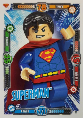Batman Trading Card Game (German) Series 1 - # 11 Superman