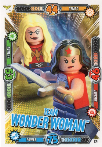 Batman Trading Card Game (German) Series 1 - # 24 Team Wonder Woman