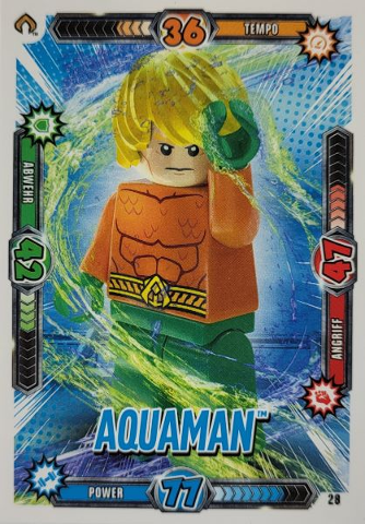 Batman Trading Card Game (German) Series 1 - # 28 Aquaman