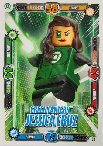 Batman Trading Card Game (German) Series 1 - # 32 Green Lantern Jessica Cruz