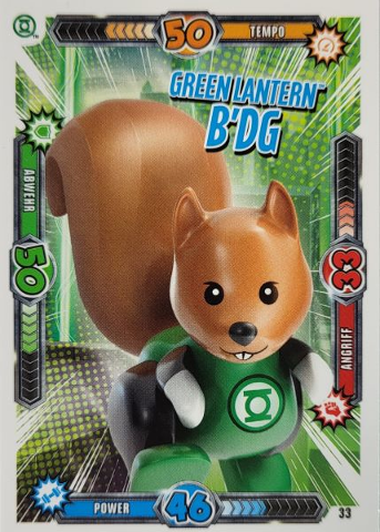 Batman Trading Card Game (German) Series 1 - # 33 Green Lantern B'DG