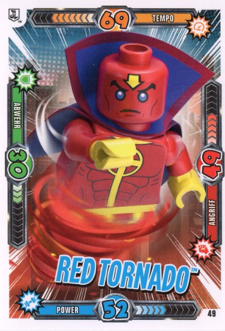 Batman Trading Card Game (German) Series 1 - # 49 Red Tornado