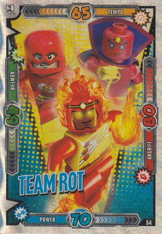 Batman Trading Card Game (German) Series 1 - # 54 Team Rot