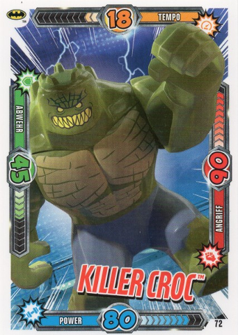 Batman Trading Card Game (German) Series 1 - # 72 Killer Croc