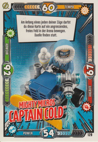 Batman Trading Card Game (German) Series 1 - # 129 Mighty Micros Captain Cold