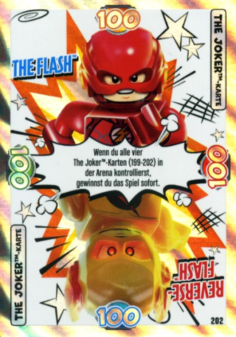 Batman Trading Card Game (German) Series 1 - # 202 The Joker Karte, The Flash / Reverse-Flash