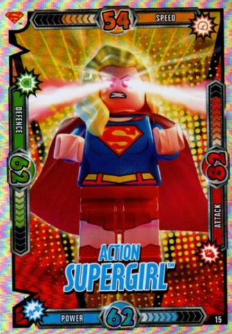 Batman Trading Card Game (English) Series 1 - # 15 Action Supergirl