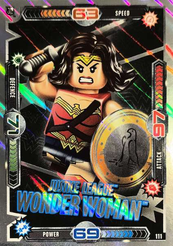 Batman Trading Card Game (English) Series 1 - # 111 Justice League Wonder Woman