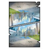 Batman Trading Card Game (French) Series 1 - # 195 Carte Puzzle La Ligue des Justiciers