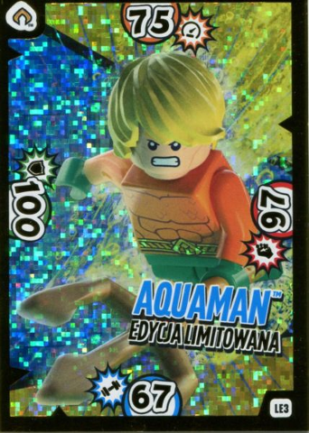 Batman Trading Card Game (Polish) Series 1 - # LE3 Aquaman Edycja Limitowana