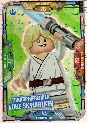 Star Wars Trading Card Game (German) Series 1 - # 2 Triumphierender Luke Skywalker