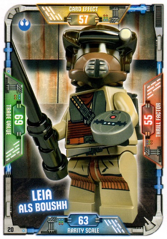 Star Wars Trading Card Game (German) Series 1 - # 20 Leia Als Boushh