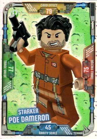Star Wars Trading Card Game (German) Series 1 - # 36 Starker Poe Dameron