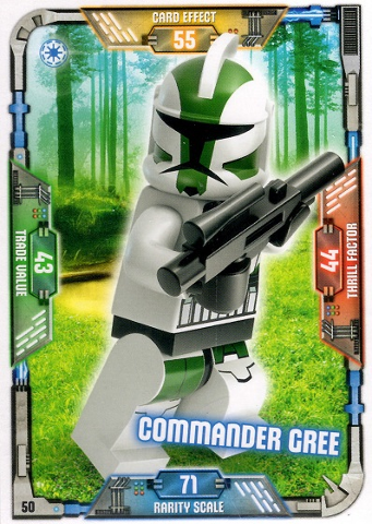 Star Wars Trading Card Game (German) Series 1 - # 50 Commander Gree