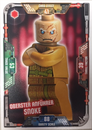 Star Wars Trading Card Game (German) Series 1 - # 86 Oberster Anführer Snoke