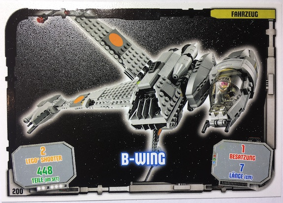 Star Wars Trading Card Game (German) Series 1 - # 200 B-wing