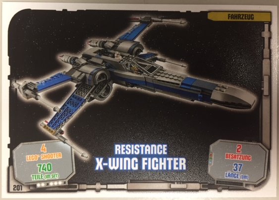 Star Wars Trading Card Game (German) Series 1 - # 201 Resistance X-wing Fighter