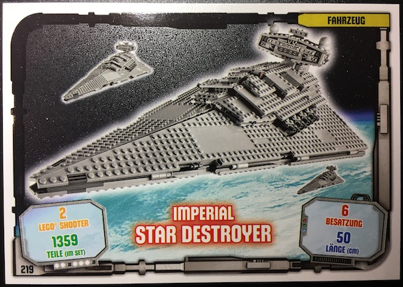 Star Wars Trading Card Game (German) Series 1 - # 219 Imperial Star Destroyer