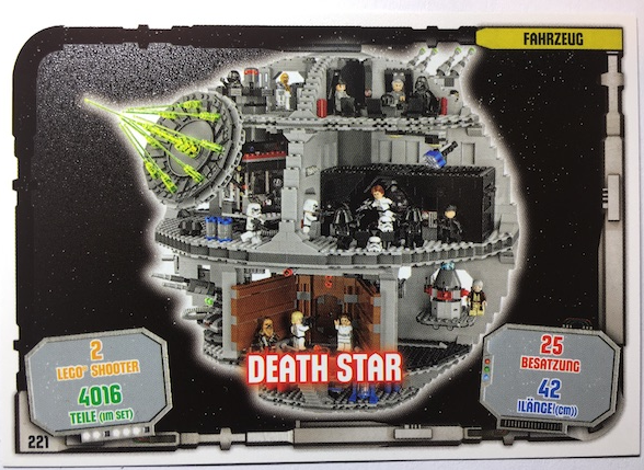 Star Wars Trading Card Game (German) Series 1 - # 221 Death Star
