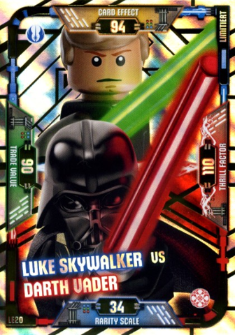Star Wars Trading Card Game (German) Series 1 - # LE20 Luke Skywalker vs Darth Vader