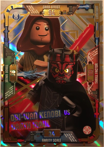 Star Wars Trading Card Game (German) Series 1 - # LE21 Obi-Wan Kenobi vs Darth Maul