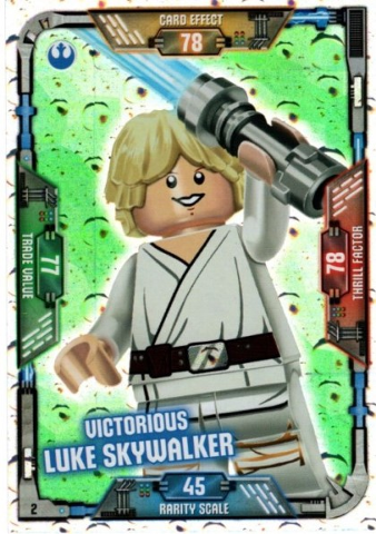 Star Wars Trading Card Game (English) Series 1 - # 2 Victorious Luke Skywalker
